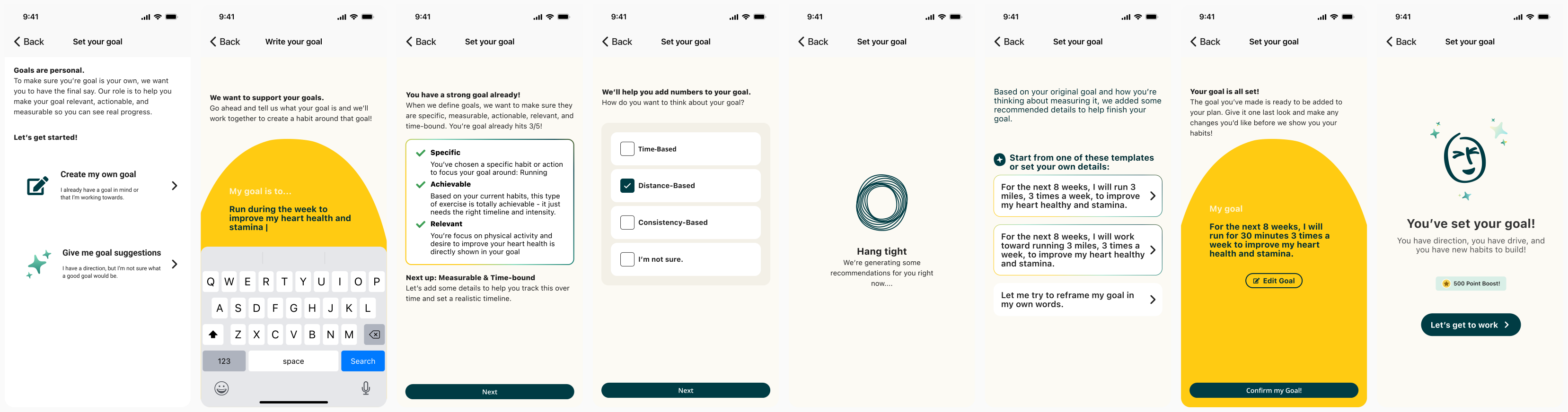 AI-assisted goal setting